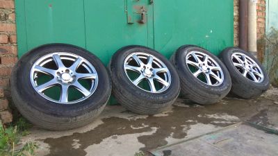 Лот: 12027764. Фото: 1. В Идеале! R17+Dunlop 225/65 5х114... Шины на дисках