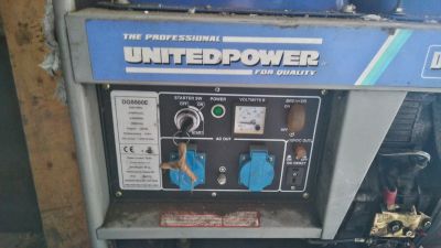 Лот: 12757091. Фото: 1. United Power DG5500E дезельный... Бензо-, мотоинструмент