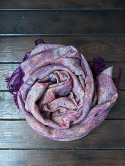 Лот: 20557688. Фото: 1. Палантин пашмина индийский Pashmina... Накидки, шали, палантины