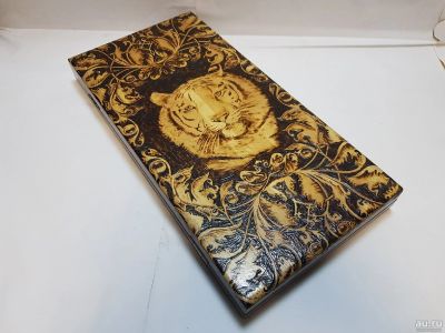 Лот: 15192954. Фото: 1. Нарды из дерева Тигр. Шахматы, шашки, нарды