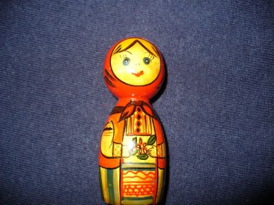 Лот: 10719005. Фото: 1. Советская деревянная фигурка-игрушка... Фигурки, статуэтки
