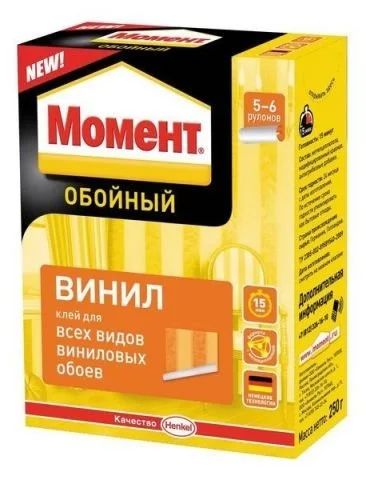 Лот: 12943003. Фото: 1. Клей Henkel Момент Винил обойный... Клеи, герметики, пена монтажная, клейкие ленты