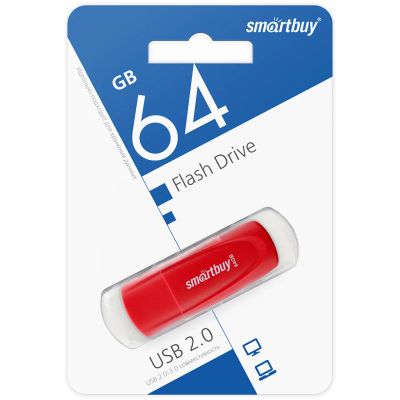 Лот: 22837232. Фото: 1. Флешка USB 2.0 64Gb Smartbuy Scout... USB-флеш карты