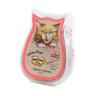 Лот: 10399523. Фото: 1. лакомство Мнямс Salmon Drops Для... Корма
