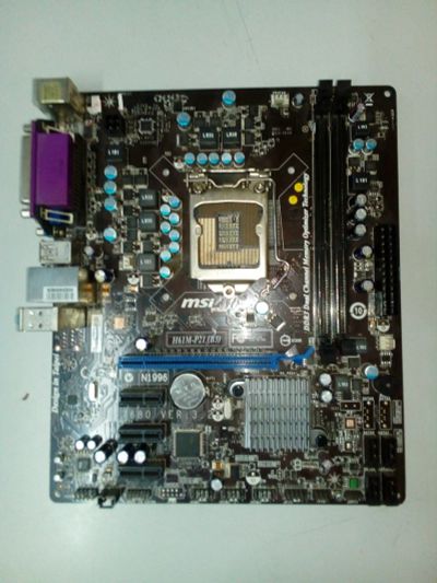 Лот: 13458643. Фото: 1. MSI H61-P21(B3). Материнские платы