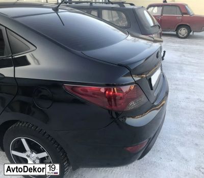 Лот: 11762234. Фото: 1. Лип спойлер Hyundai Solaris (Хендай... Детали тюнинга