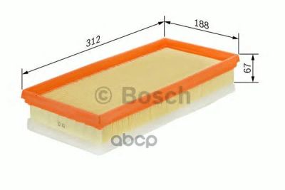 Лот: 14078317. Фото: 1. Фильтр воздушный Bosch арт. F026400007. Другое (автозапчасти)