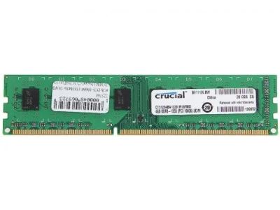 Лот: 10892354. Фото: 1. 8Gb (2x4Gb) DDR3 Crucial 1333Mhz... Оперативная память