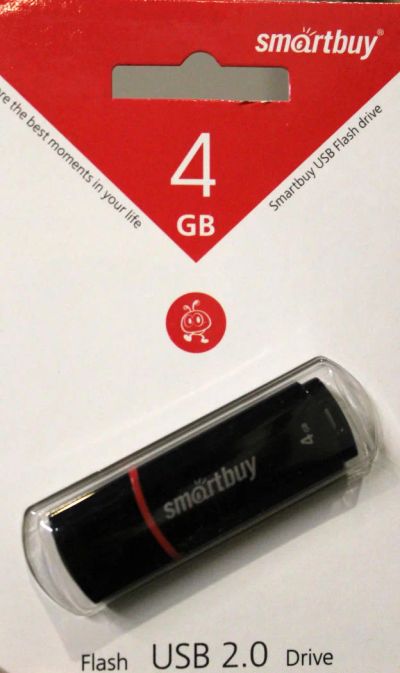 Лот: 11228740. Фото: 1. Флэш-накопитель "Smartbuy 4 GB. USB-флеш карты