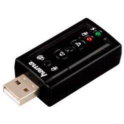 Лот: 11402835. Фото: 1. Звуковая карта USB Hama H-51620... Звуковые карты