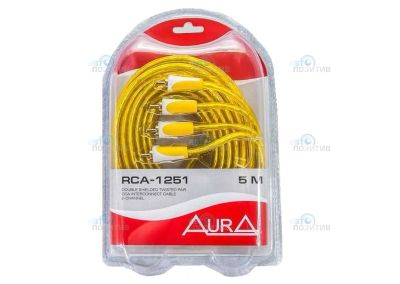 Лот: 8096998. Фото: 1. Aura RCA-1251 межблочный кабель... Аксессуары для автозвука
