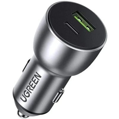 Лот: 22380205. Фото: 1. Автозарядка UGREEN CD213 USB-C... USB-флеш карты