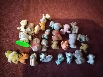 Лот: 25393833. Фото: 1. Игрушки бархатные из киндер-сюрпризов... Другое (игрушки)
