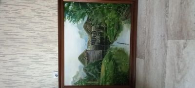 Лот: 20250214. Фото: 1. Картина. На мельнице. Картины, рисунки