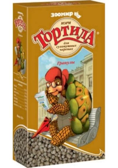 Лот: 6516194. Фото: 1. Корм Зоомир Тортила для сухопутных... Корма