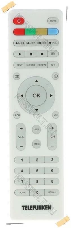Лот: 15906649. Фото: 1. Пульт TELEFUNKEN TF-LED24S38T2... Пульты ДУ