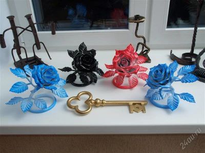 Лот: 2378581. Фото: 1. Роза кованная. Другое (ручная работа)