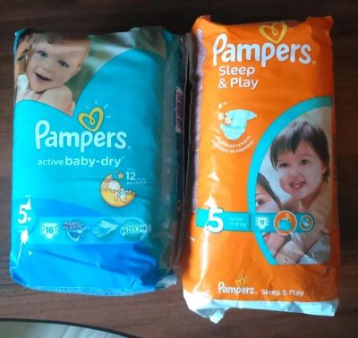 Лот: 7379047. Фото: 1. Подгузники Pampers 11-18 кг (закрытые... Детская гигиена