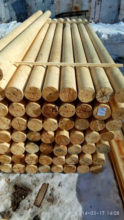 Лот: 9224949. Фото: 1. Оцилиндрованное бревно D12 L-3... Древесина, пиломатериал