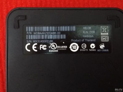 Лот: 18496308. Фото: 1. Внешний жёсткий диск WD-500GB... Жёсткие диски (HDD)