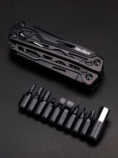 Лот: 19838953. Фото: 1. Мультитул Xiaomi Nextool Black... Инструмент и аксессуары для туризма