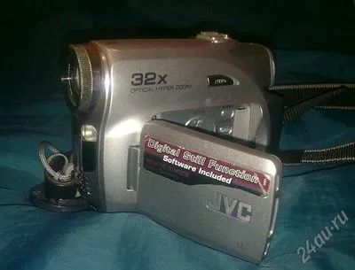 Лот: 724830. Фото: 1. Видеокамера JVC 32x optical hyper... Видеокамеры
