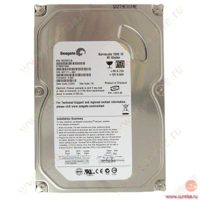 Лот: 3743443. Фото: 1. Жесткий диск SATA 80Gb Seagate... Жёсткие диски (HDD)