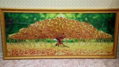 Лот: 10828619. Фото: 1. Денежное дерево. "Алмазная мозаика... Другое (ручная работа)
