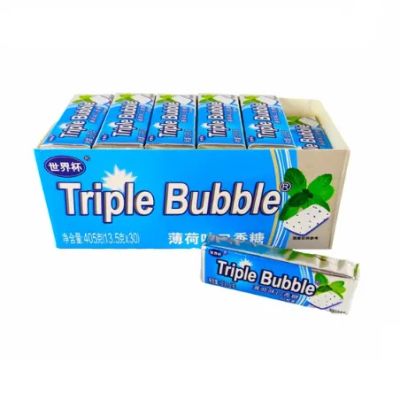 Лот: 20575529. Фото: 1. Жевательная резинка Triple Bubble... Жевательная резинка