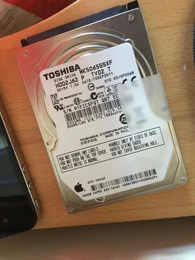 Лот: 11035530. Фото: 1. HDD 500gb Toshiba Sata-3 для ноутбука... Жёсткие диски