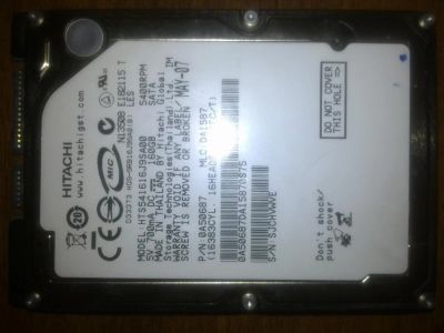 Лот: 5049689. Фото: 1. Жесткий диск 160Gb Hitachi (HTS541616J9SA00... Жёсткие диски (HDD)