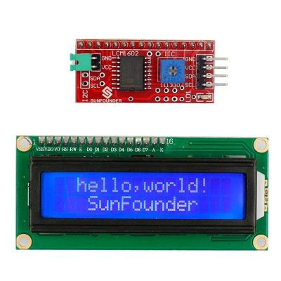 Лот: 15322971. Фото: 1. LCD 1602 Arduino с I2C. Микроконтроллеры