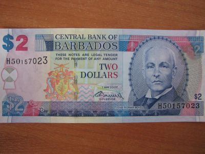 Лот: 3669053. Фото: 1. Барбадос 2 доллара 2007-2012 года... Америка