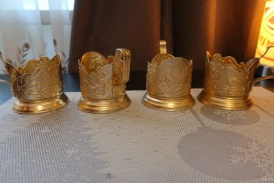 Лот: 18217238. Фото: 1. Подстаканники 4 шт. Предметы интерьера и быта