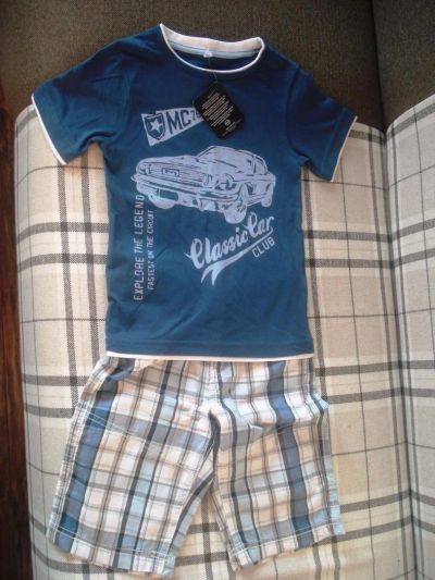 Лот: 4930992. Фото: 1. комплект (шорты и футболка) НОВЫЙ... Костюмы, пиджаки, комбинезоны