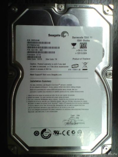 Лот: 13039186. Фото: 1. seagate barracuda 1500gbytes. Жёсткие диски (HDD)