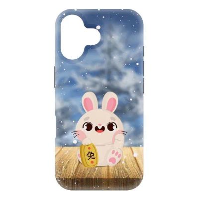 Лот: 25543998. Фото: 1. Чехол Krutoff Soft Case "Год кролика... Чехлы, бамперы