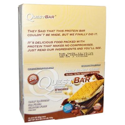 Лот: 5508224. Фото: 1. Quest Bar батончик, 60г. Вкус... Спортивное питание, витамины