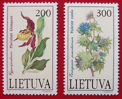 Лот: 1791714. Фото: 1. (№1412) марки "Растения" 1992... Марки