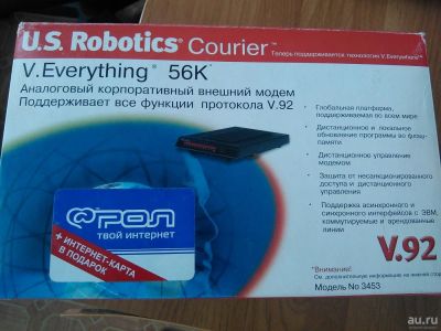 Лот: 10141961. Фото: 1. U.S. Robotics Courier V.Everything... Проводные модемы