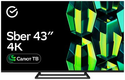 Лот: 24425118. Фото: 1. Телевизор Sber SDX-43U4128 4K... Телевизоры