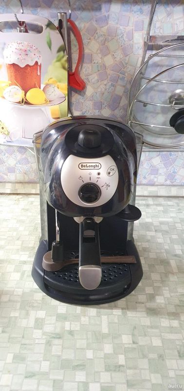 Лот: 18266514. Фото: 1. Кофеварка рожковая De'Longhi EC... Чайники, кофемашины, кулеры