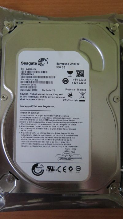 Лот: 13274821. Фото: 1. Жесткий диск Seagate ST500DM002... Жёсткие диски (HDD)
