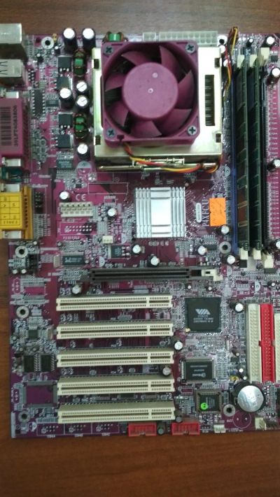 Лот: 13336139. Фото: 1. VIA P4XFCU 478 Socket + Проц P4... Компьютеры в сборе