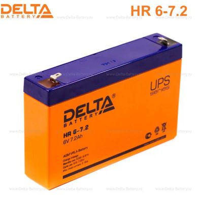 Лот: 9343036. Фото: 1. аккумулятор Delta HR 6-7.2 6V... Аккумуляторы