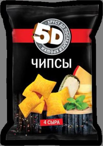 Лот: 11279554. Фото: 1. Чипсы пшеничные 5 D 4 cыра 45... Другое (продукты)