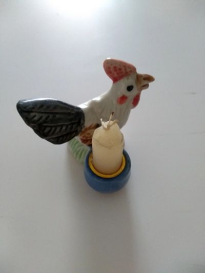 Лот: 16168262. Фото: 1. Петушок-подсвечник. Фигурки, статуэтки