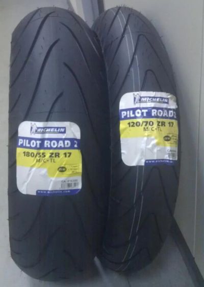 Лот: 6943699. Фото: 1. Мотошины Michelin Pilot Road 2... Шины