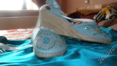 Лот: 465455. Фото: 1. новые сабо с пайетками и бисером... Разное
