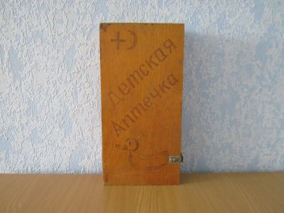 Лот: 24662334. Фото: 1. Шкаф навесной деревянный (СССР... Шкафы, шкафы-купе